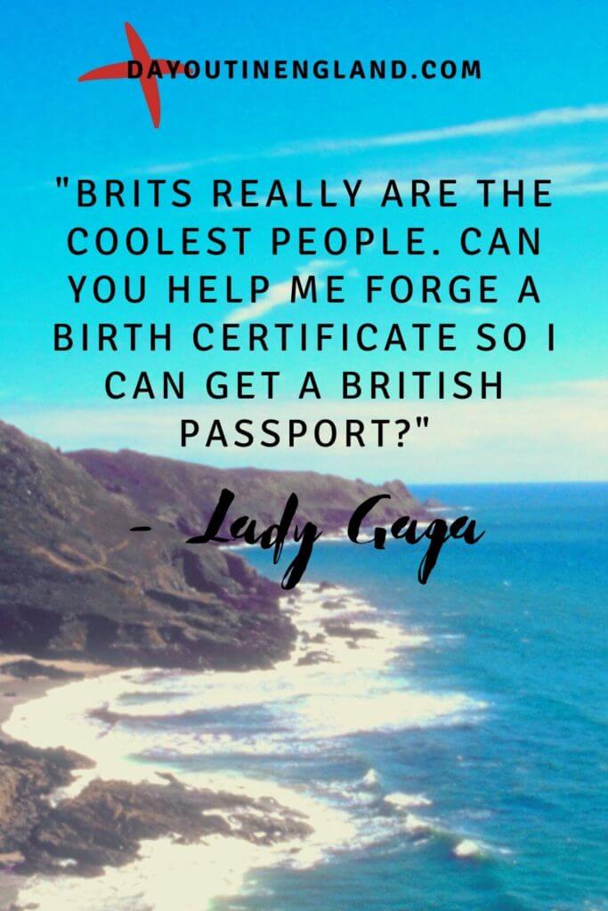 Lady Gaga on england