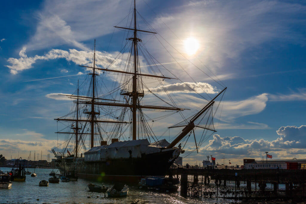 Portsmouth in summer, England, UK