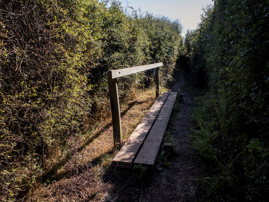 Bridge over muddy spots