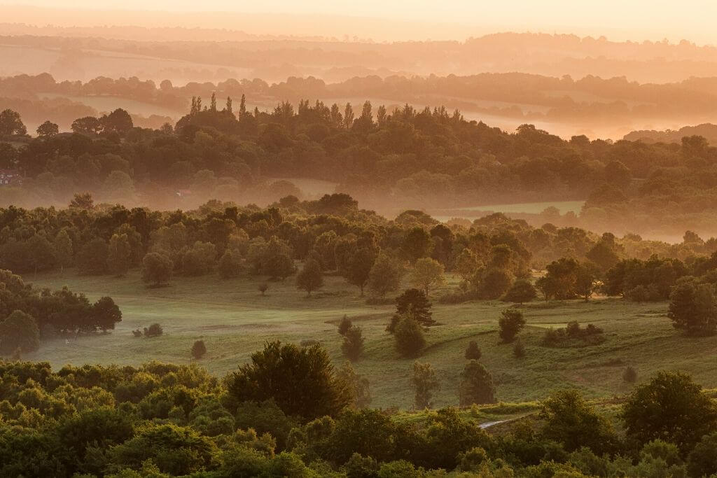 View over Kent on a day out