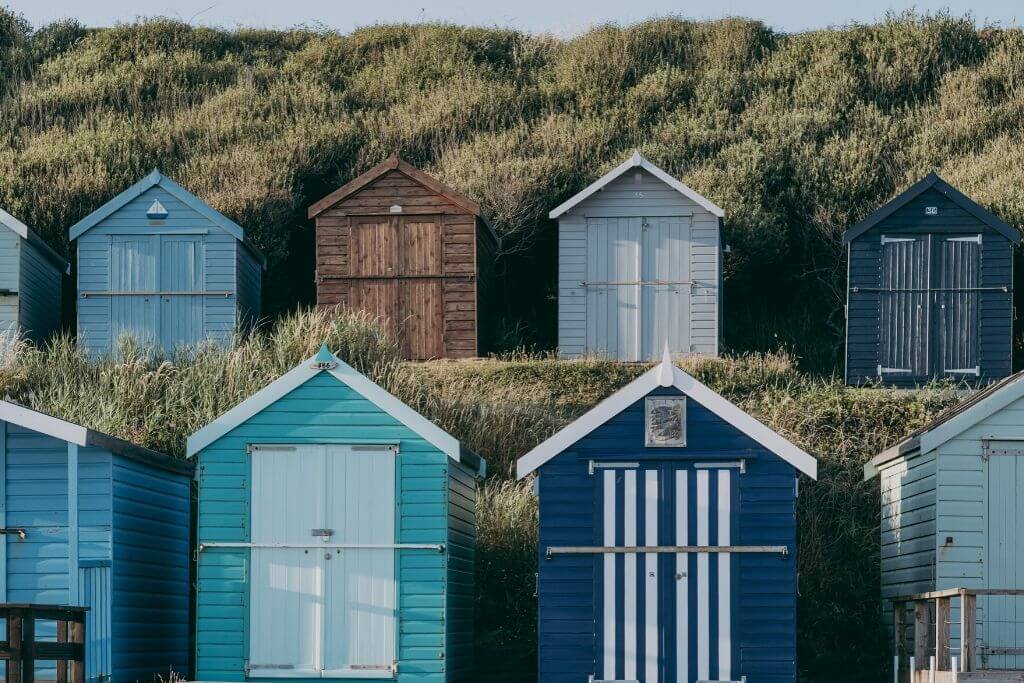 Beach huts Milton