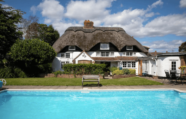 thatched cottages