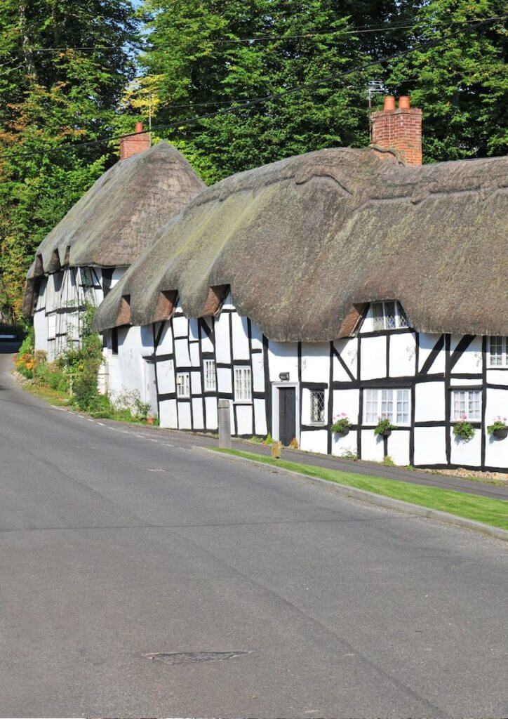 thatched cottages