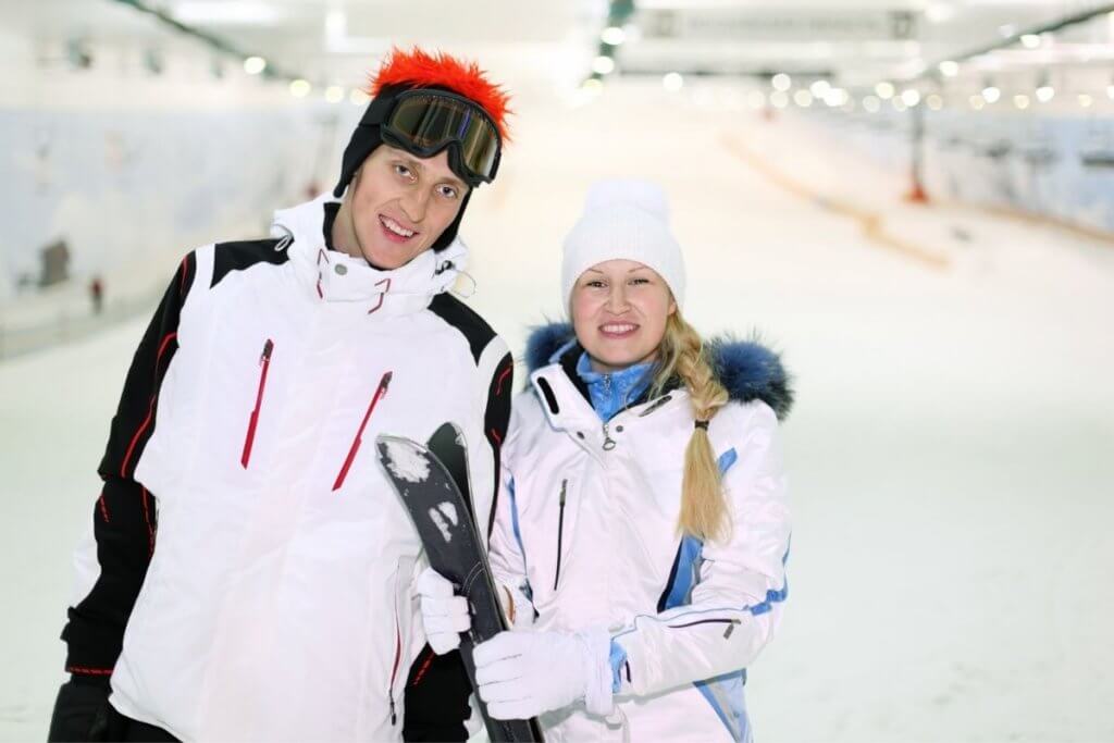 how to ski indoors england