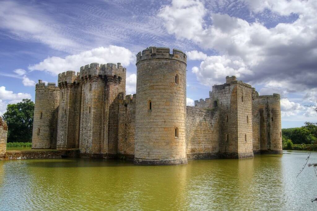 Day out at Bodiam Castle in East Sussex