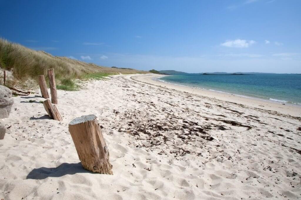 white sand beaches in england