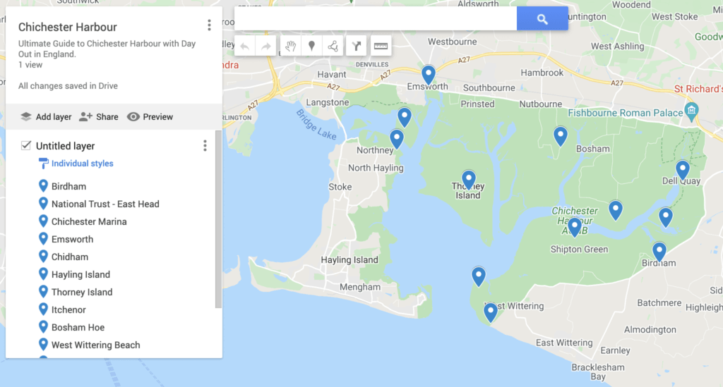 Chichester Harbour Map