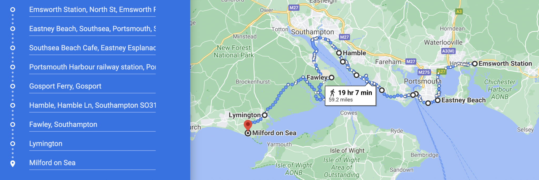 How To Do The Solent Way Walk In 6 Day Trips By Public Transport Car   Screenshot 2021 05 04 At 11.46.55 2048x684 