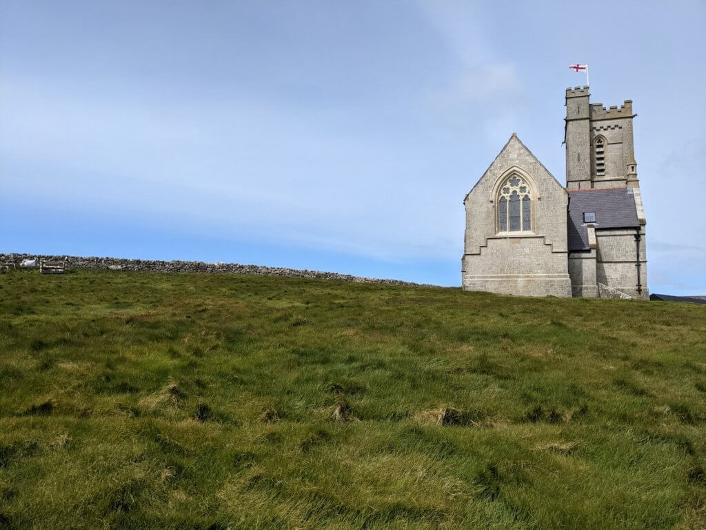 Lundy island church