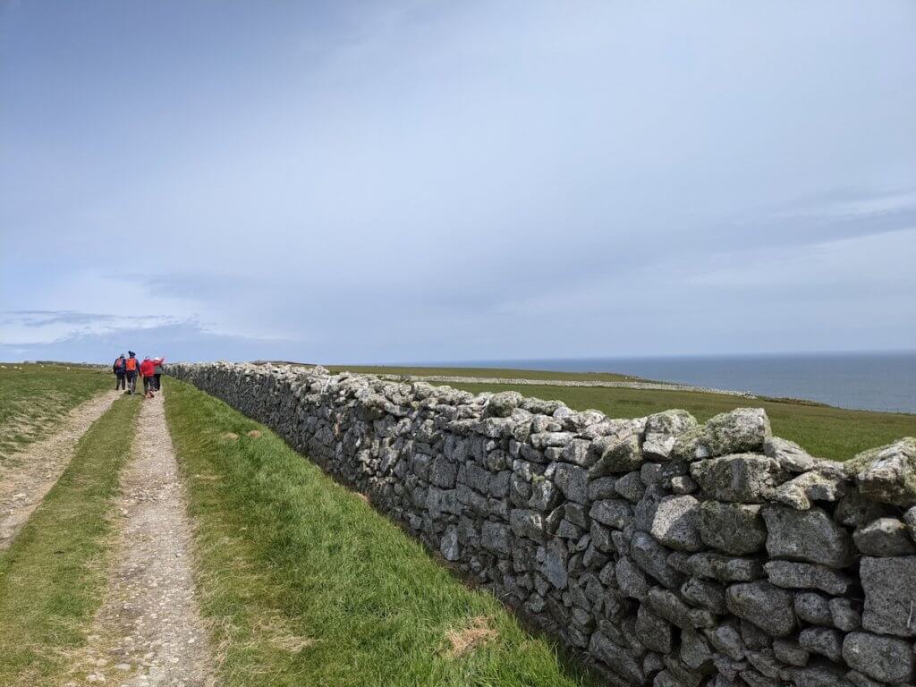 walking round lundy island