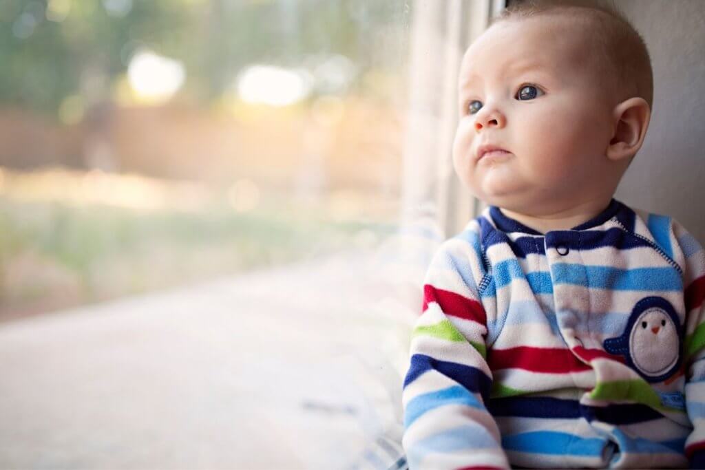 babies day out on a train