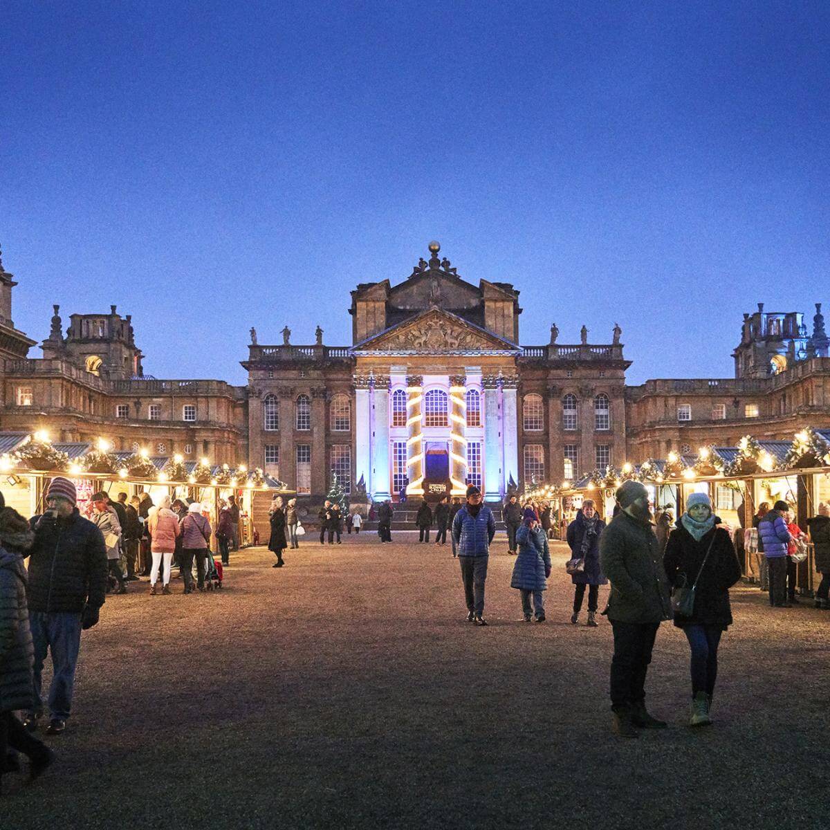 Christmas day out at Blenheim Palace, The Cotswolds, England 