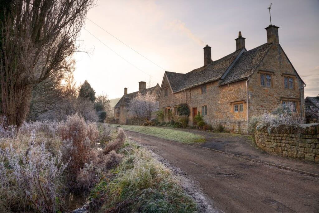 Christmas in the Cotswolds, England 
