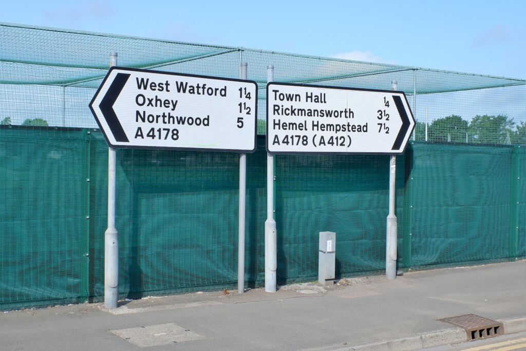 England road signs