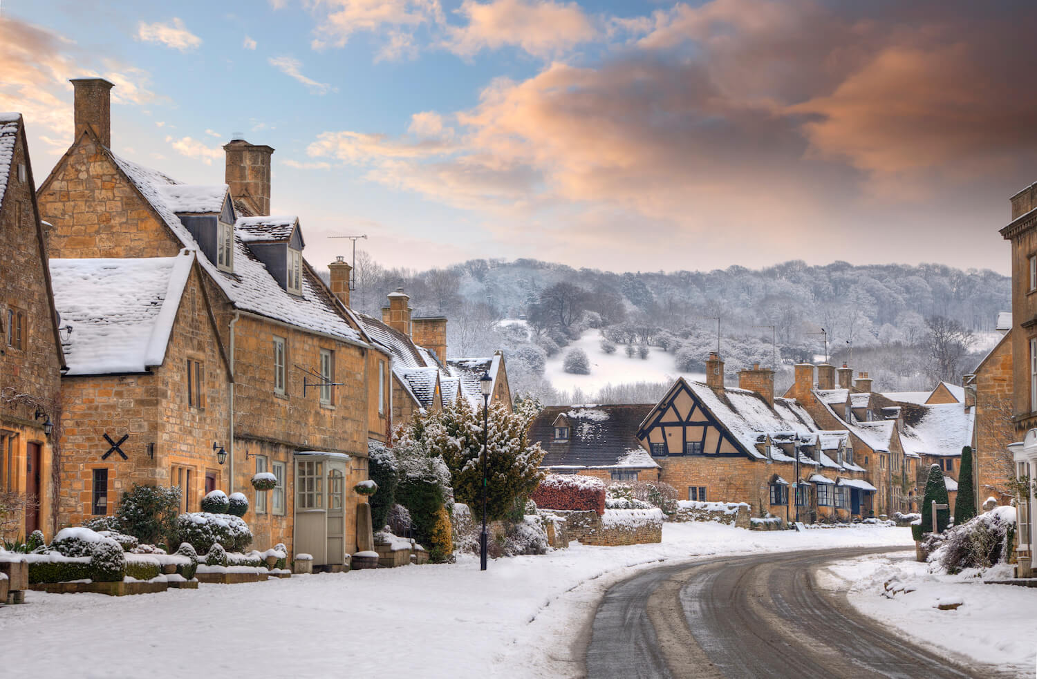 The popular tourist destination of Broadway, Cotswolds, Worcestershire,
