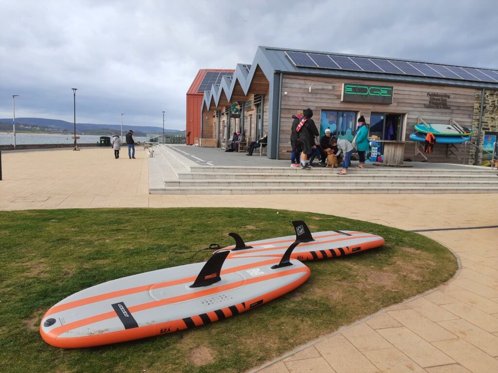 paddleboarding in exmouth