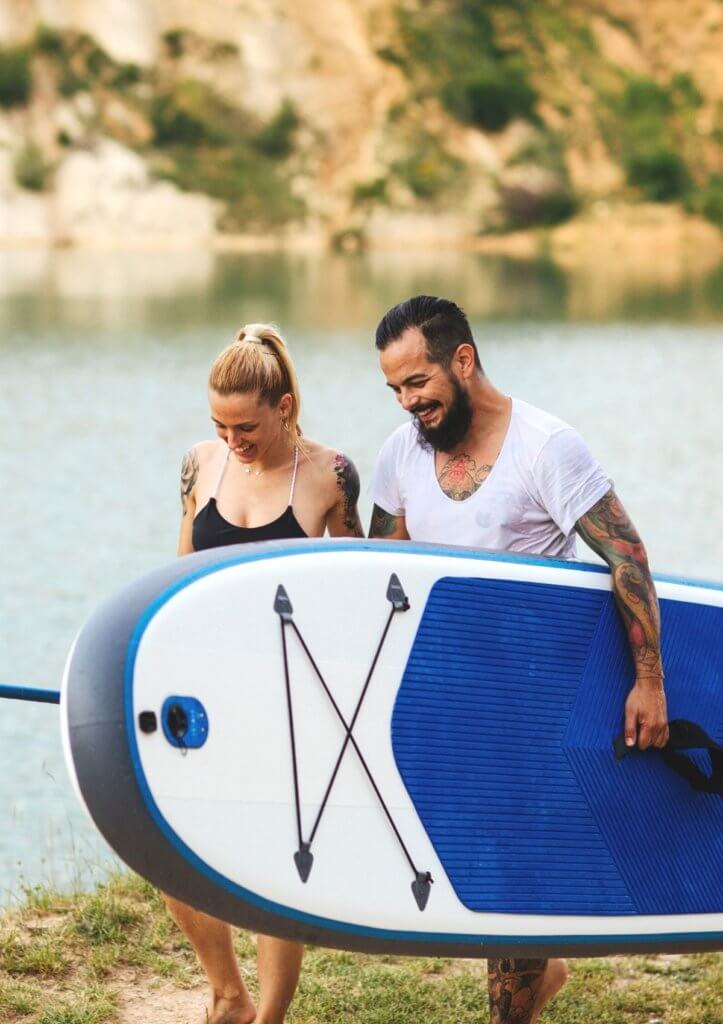 summer paddleboarding