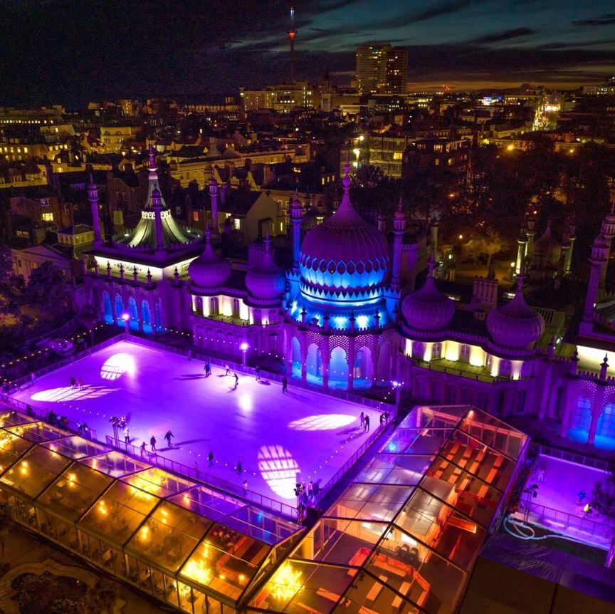 Royal Pavilion Ice Rink in Brighton, England