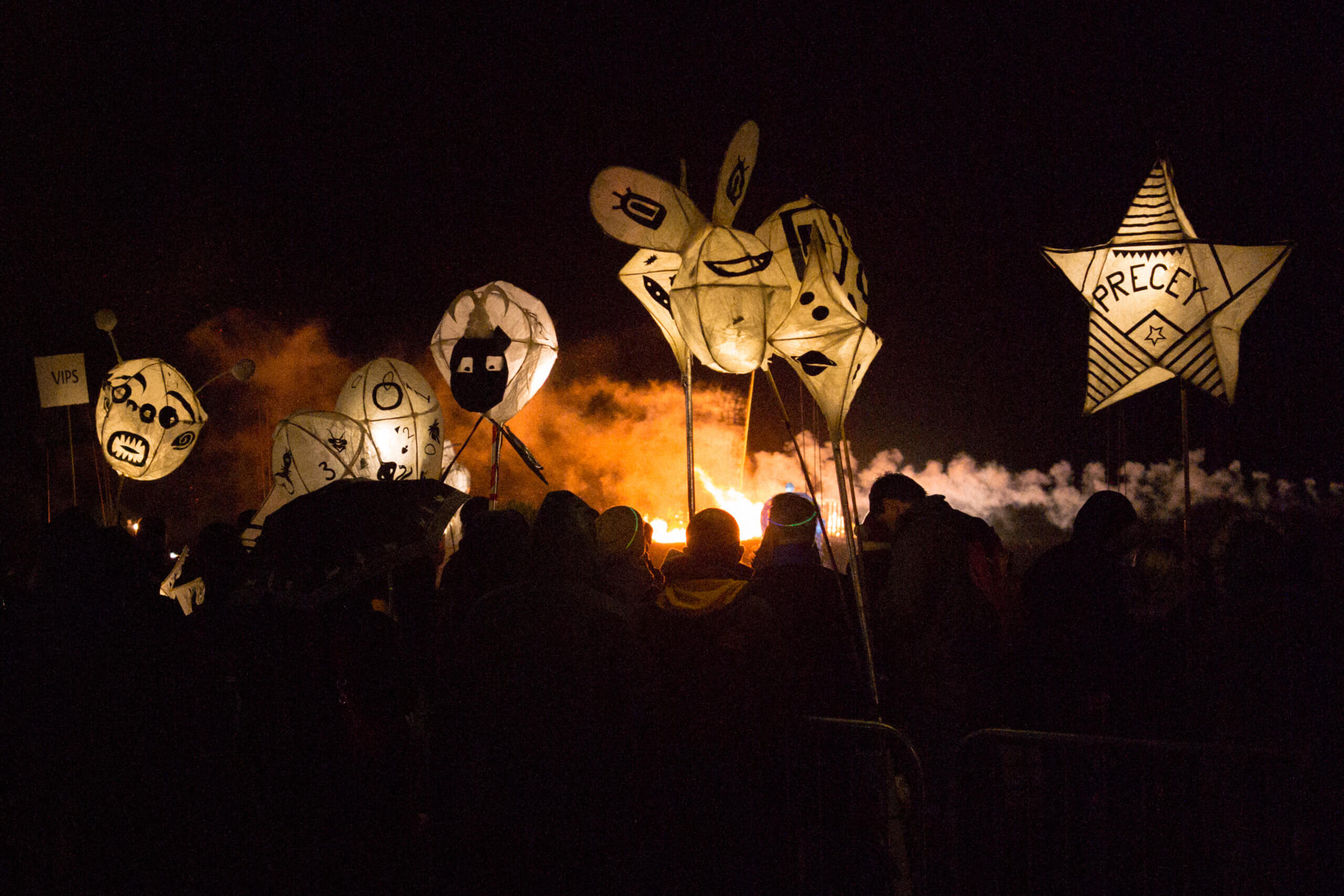 Burning The Clocks parade, Brighton in England