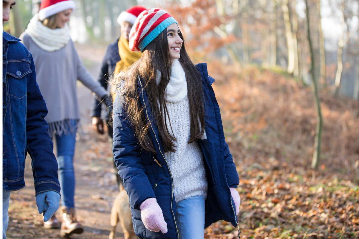 Walking during Christmas in Yorkshire
