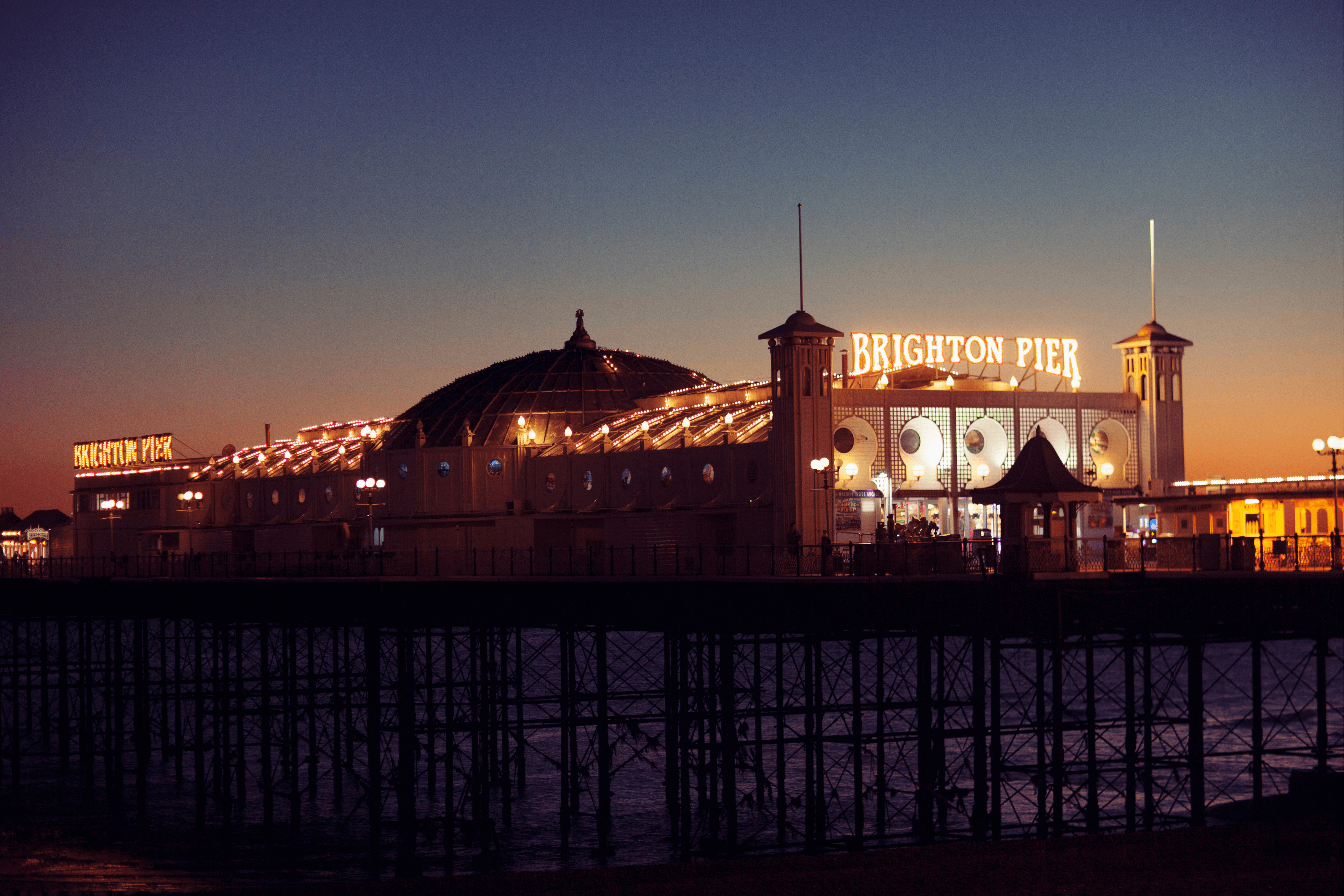 Brighton at Christmas, Brighton Pier, England