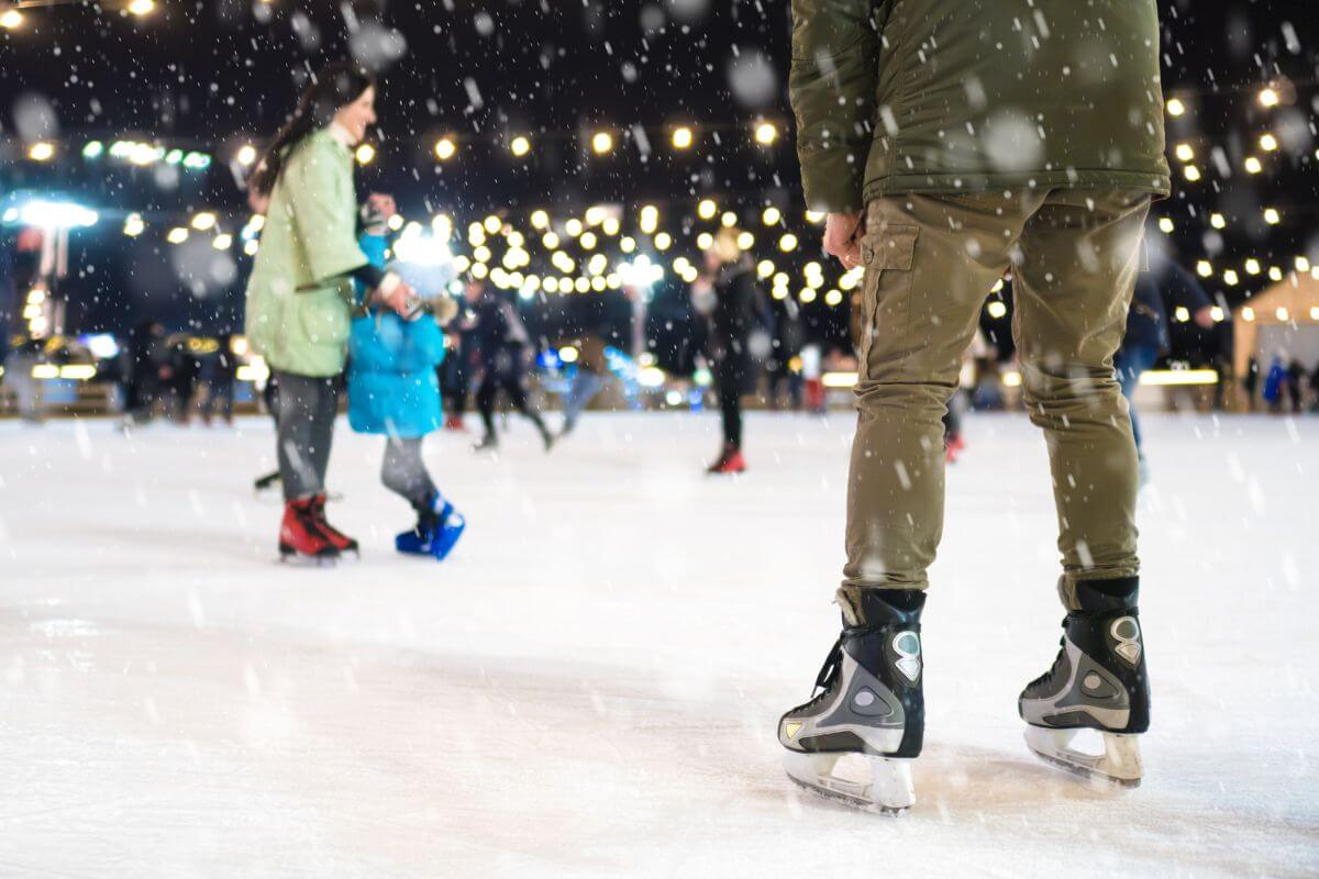 Ice skating for a Christmas in Yorkshire