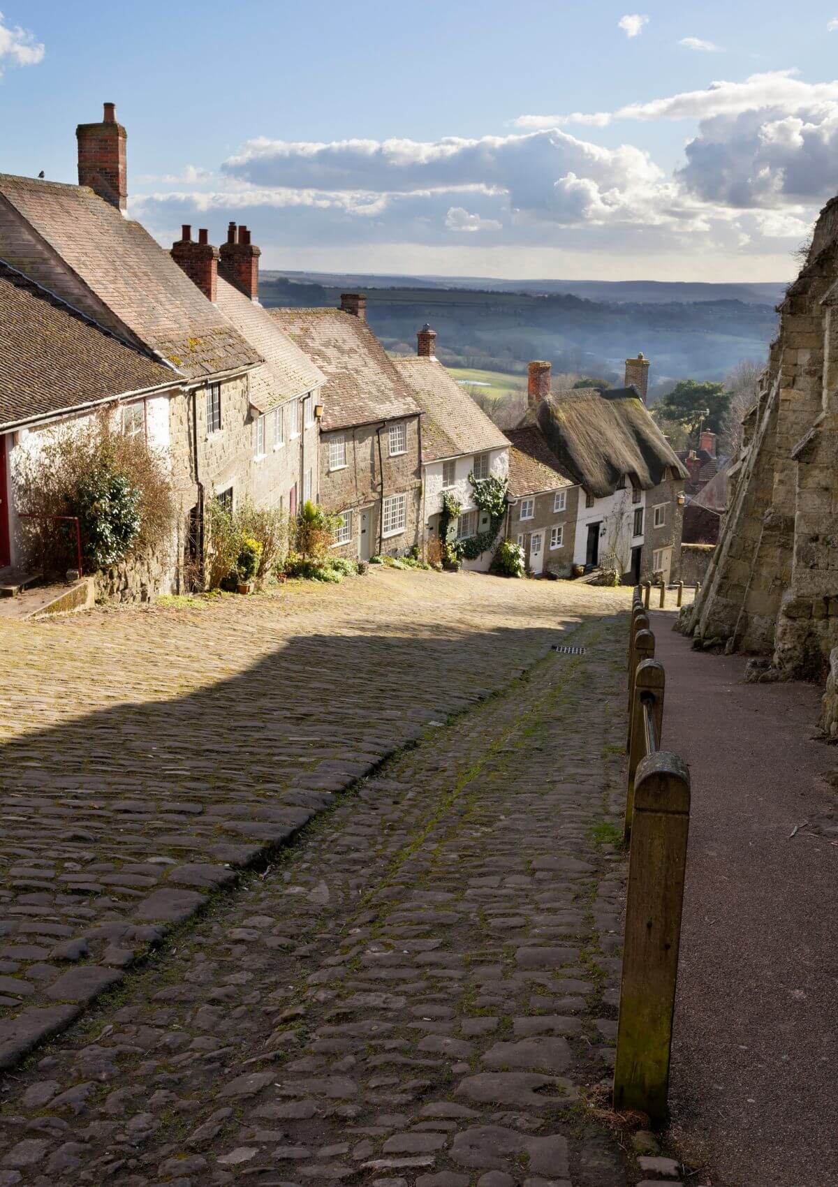 Gold Hill in the interesting town of Shaftesbury, England