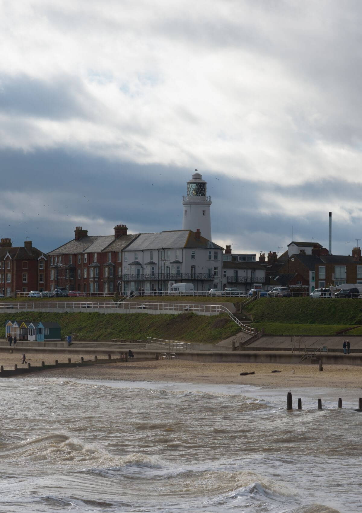 The town and beach of Southwold