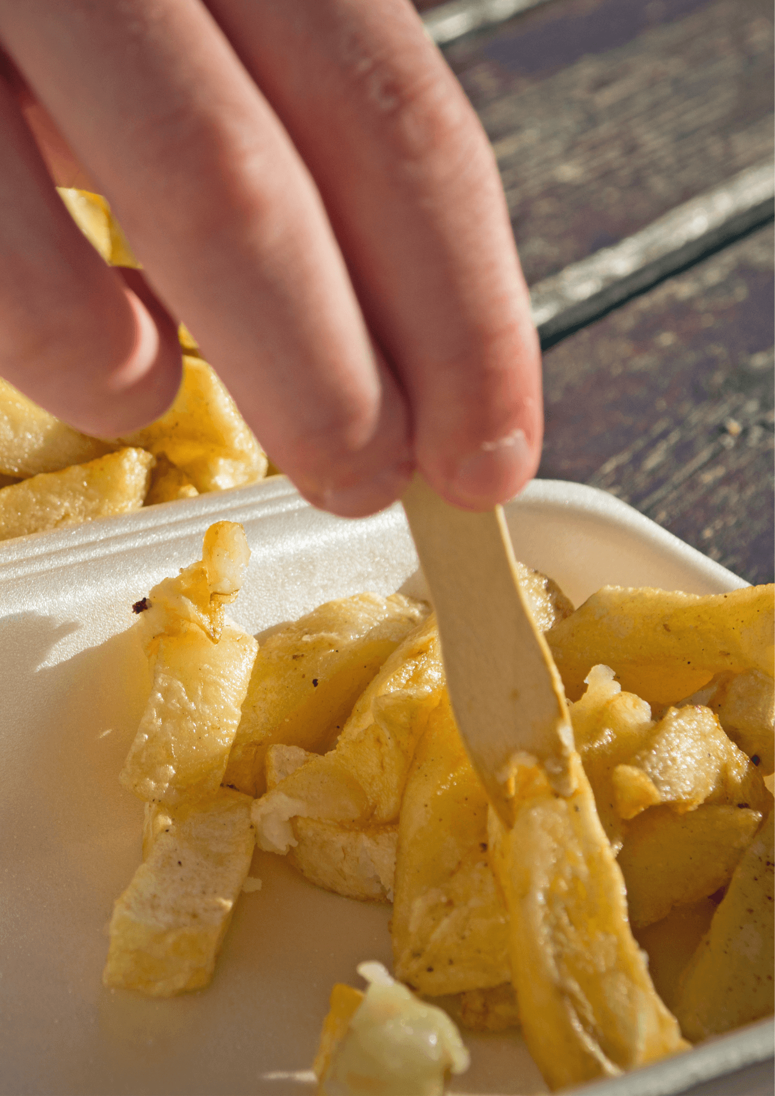 Chips from a chip shop in England, UK