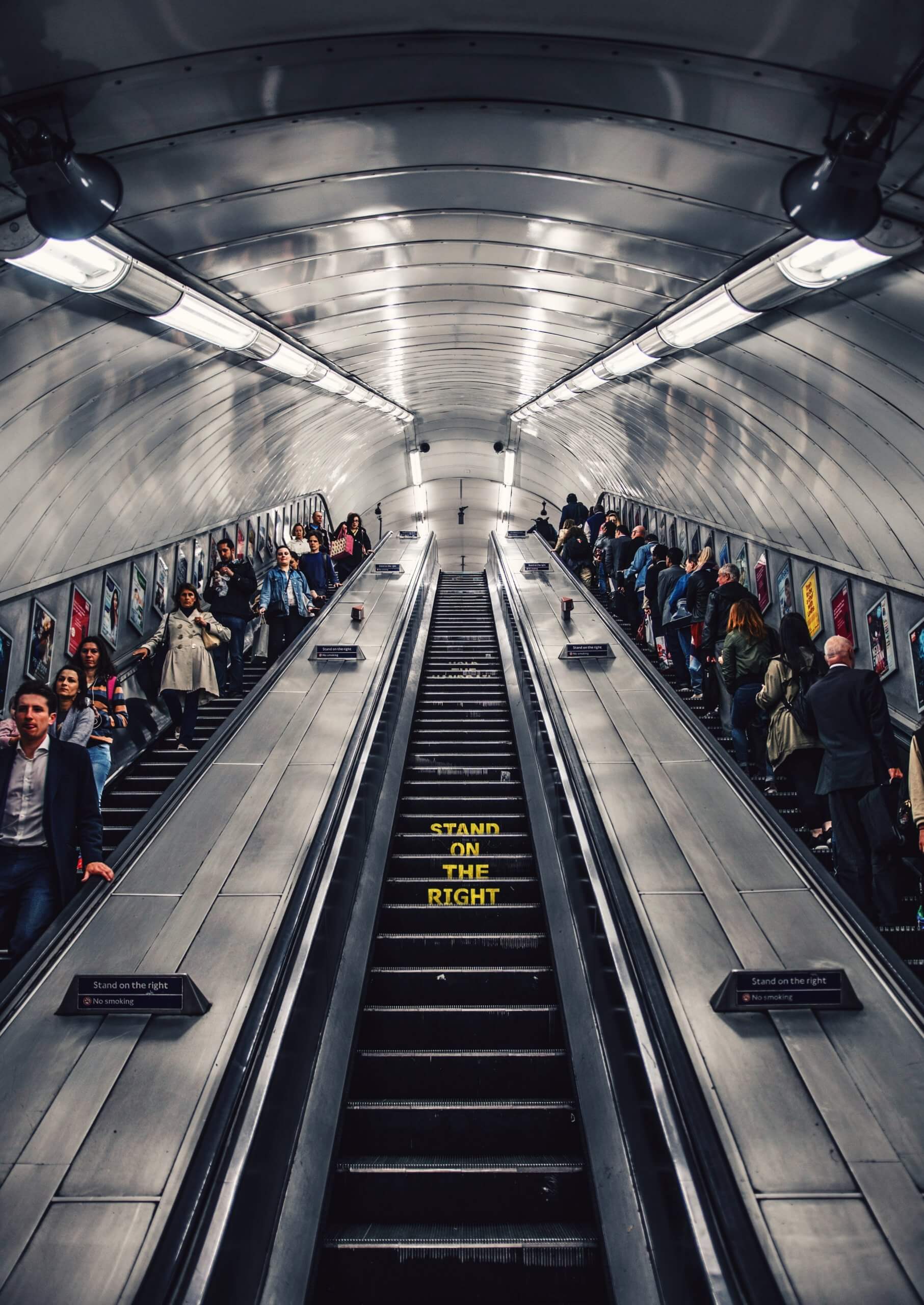 Stand on the Right, London Underground, England