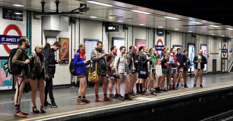 No Trousers Tube Ride London, Wackiest Days Out in England for 2023