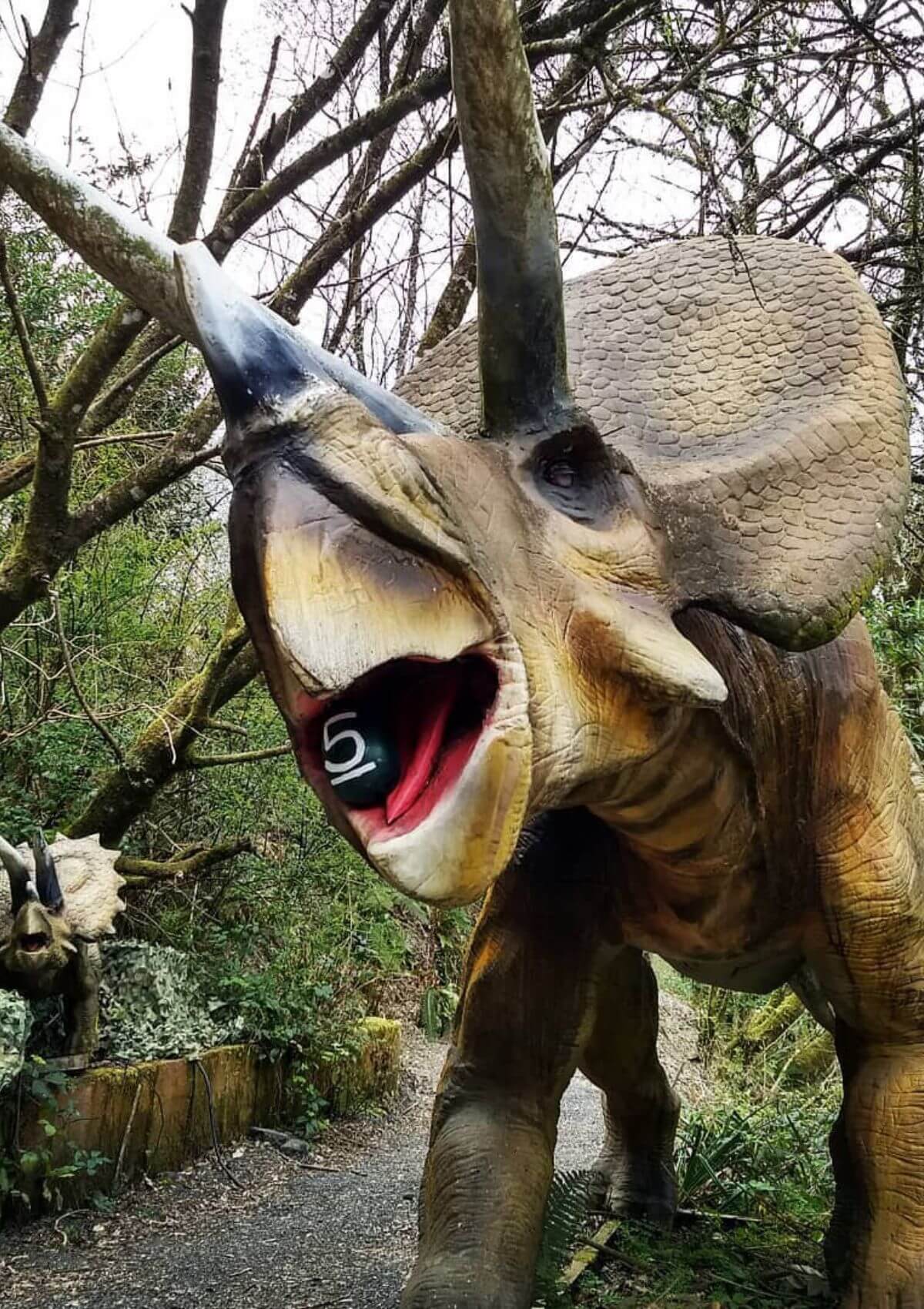 Dinosaur attractions in England at the Combe Martin Wildlife & Dinosaur Park