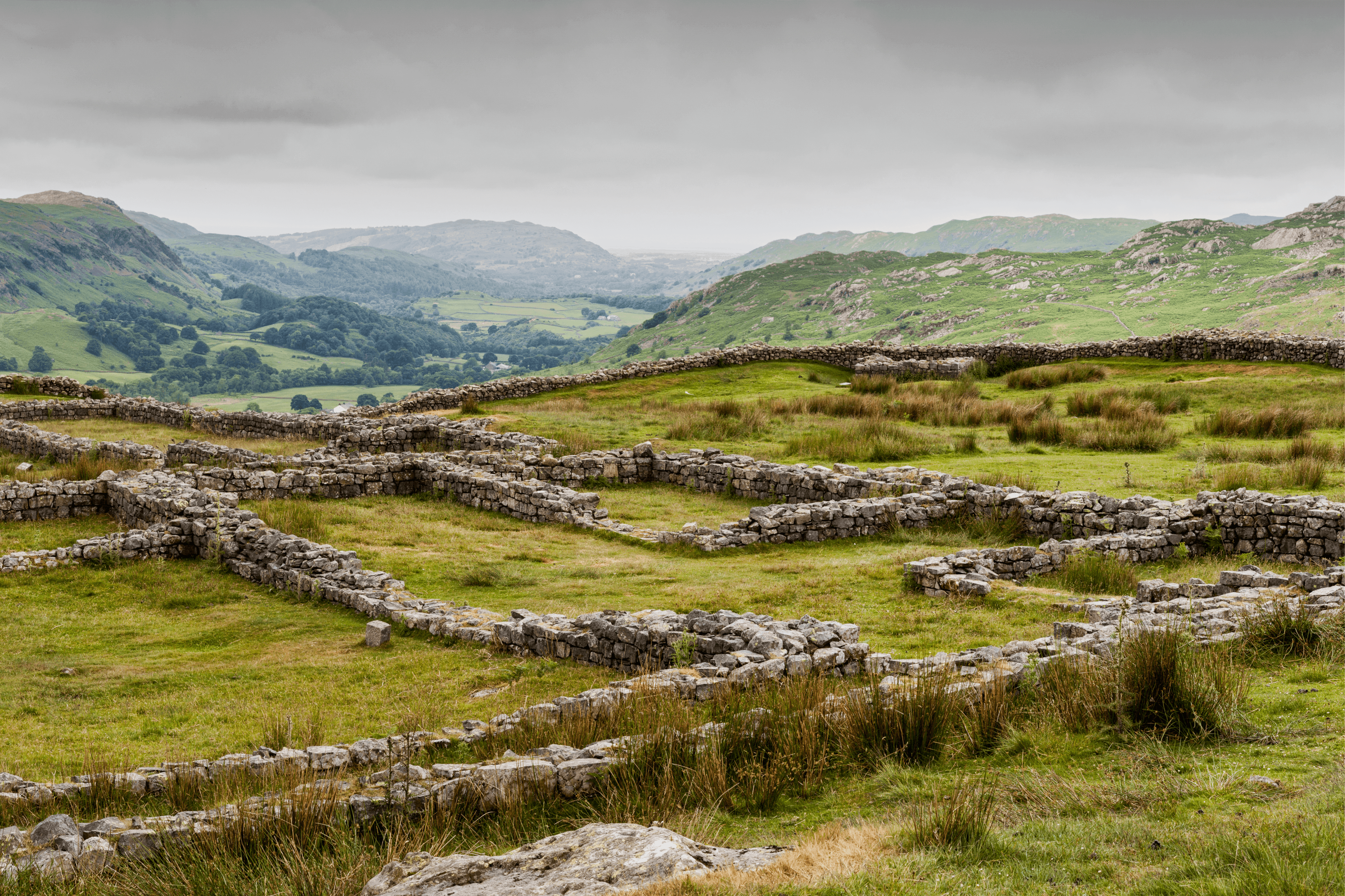 Ancient Roman ruins in England