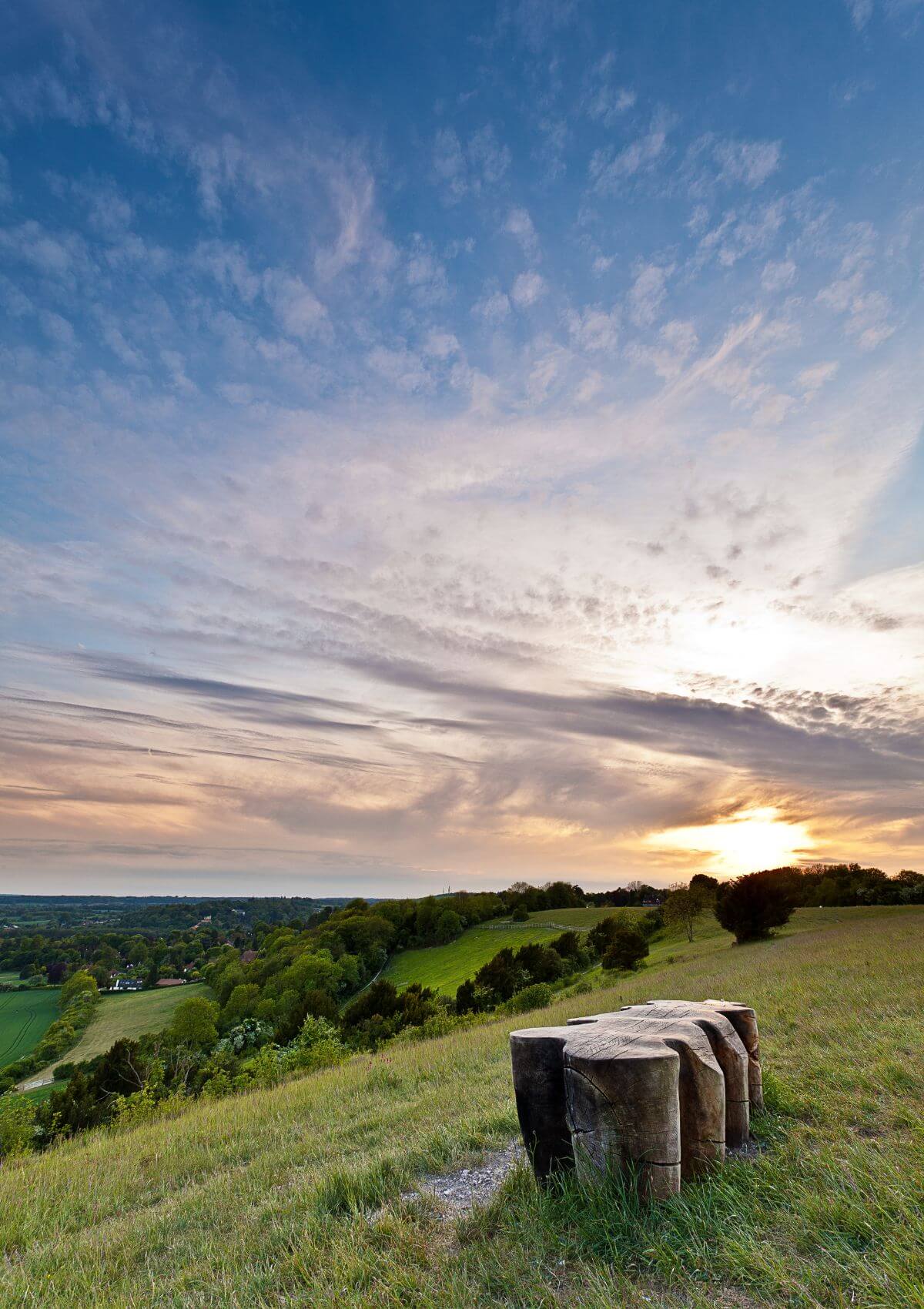 Try paragliding in England above the North Downs in Surrey