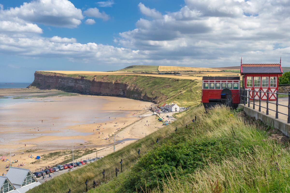 Saltburn Beach in Yorkshire