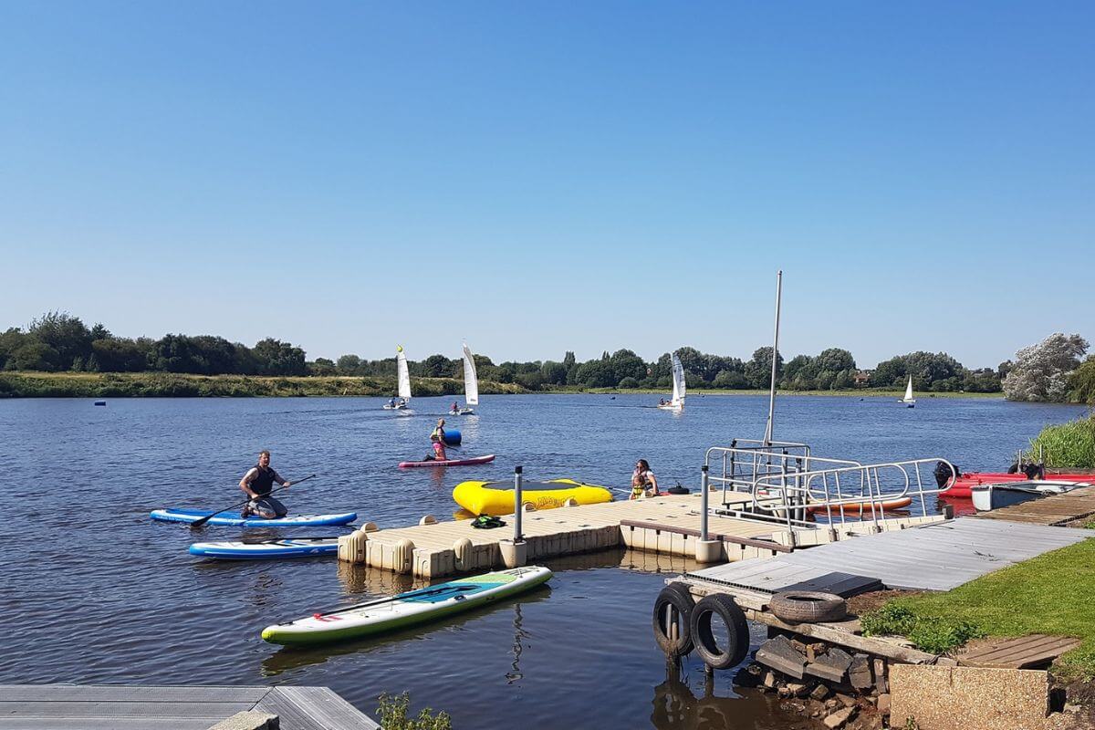 Paddle boarding at 'The Swag' in the West Midlands