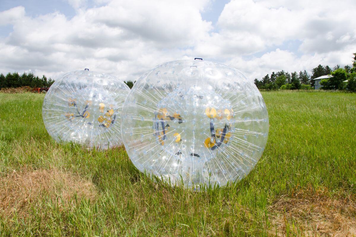 Zorbing stag dos in England