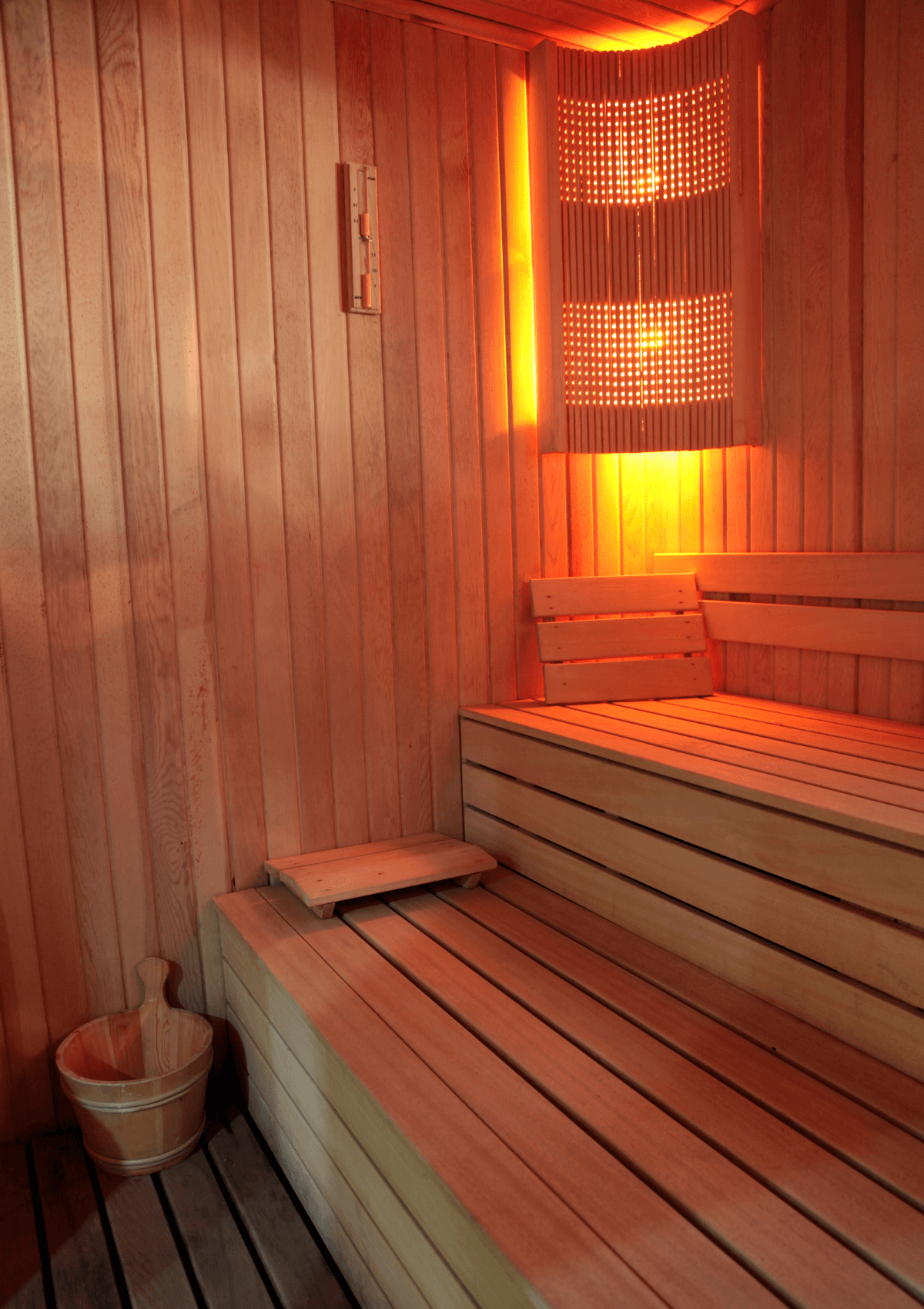 Sauna at a spa day