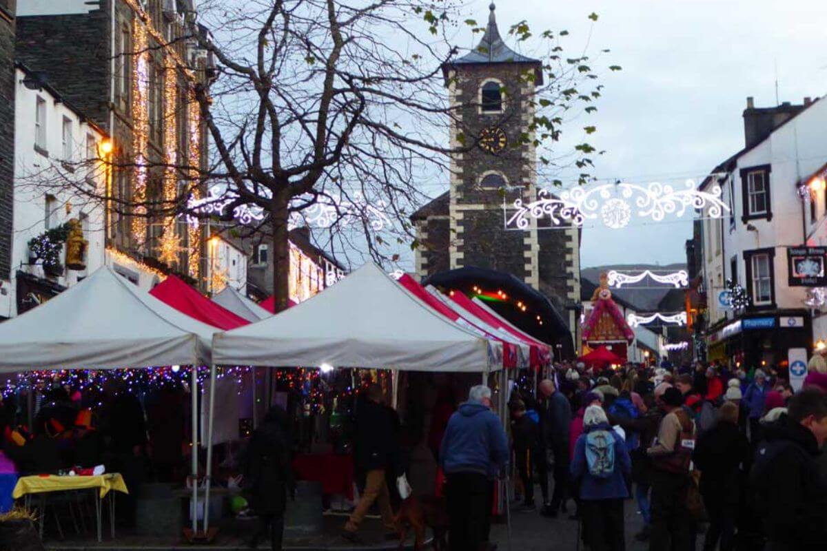 Keswick Victorian Fayre in the Lake District at Christmas