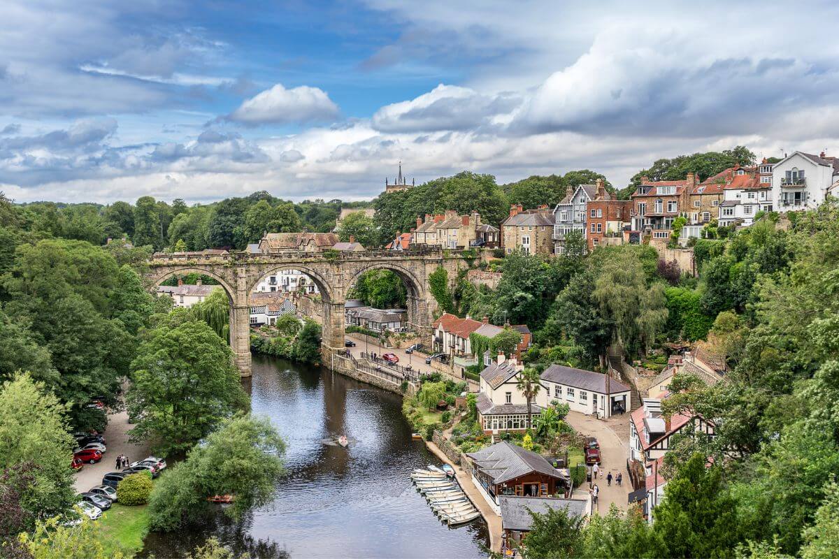 Knaresborough, a picturesque town in Yorkshire