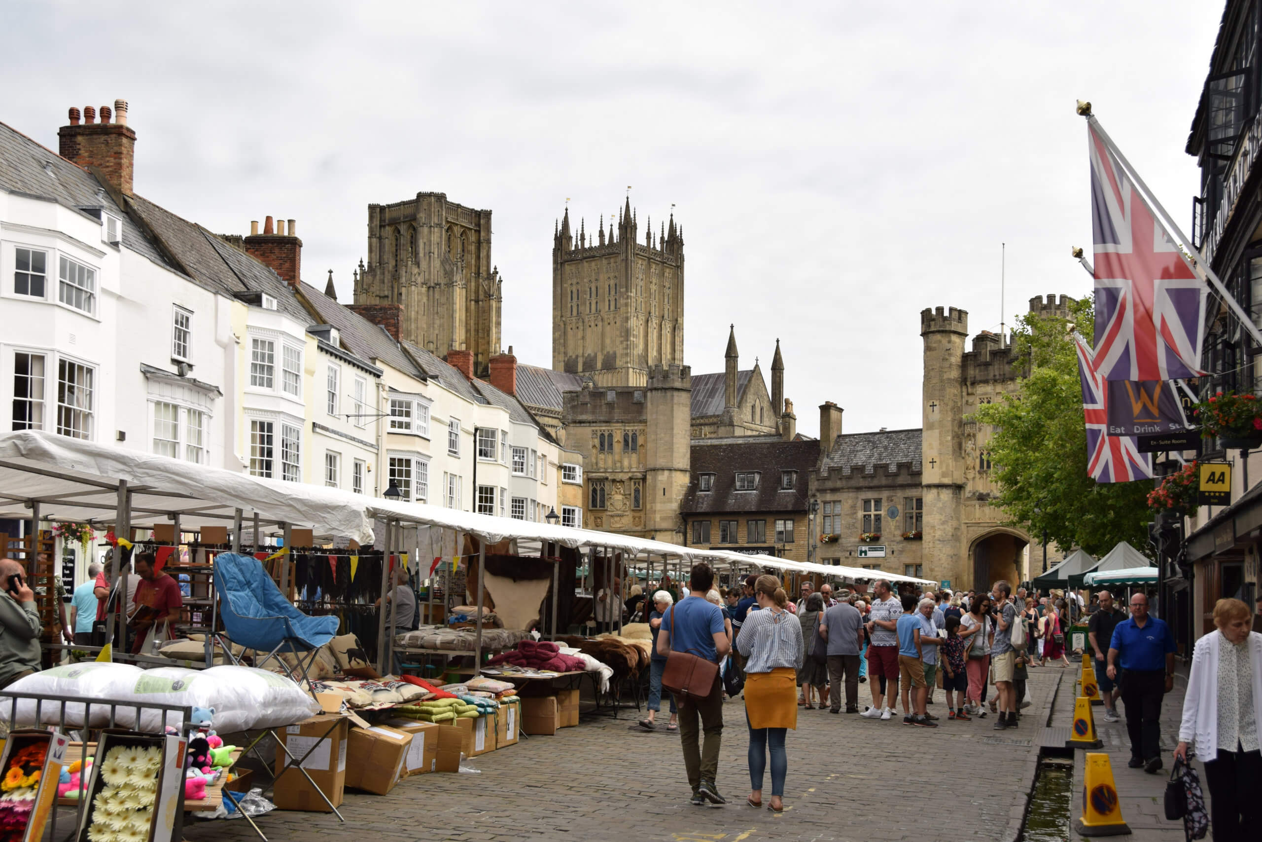 Wells Market Place, Somerset, England