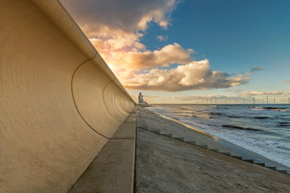 Redcar seaside in Yorkshire