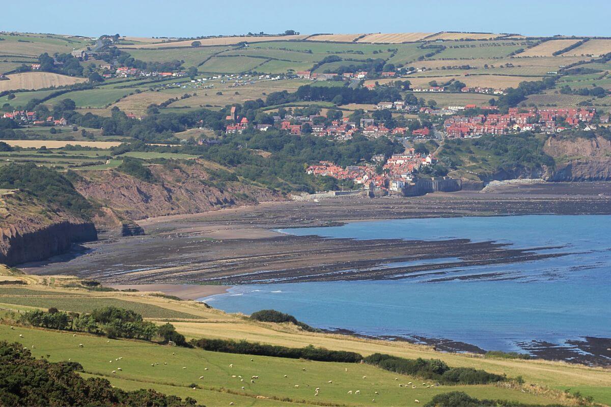 The Yorkshire coastal town of Robin Hood’s Bay 