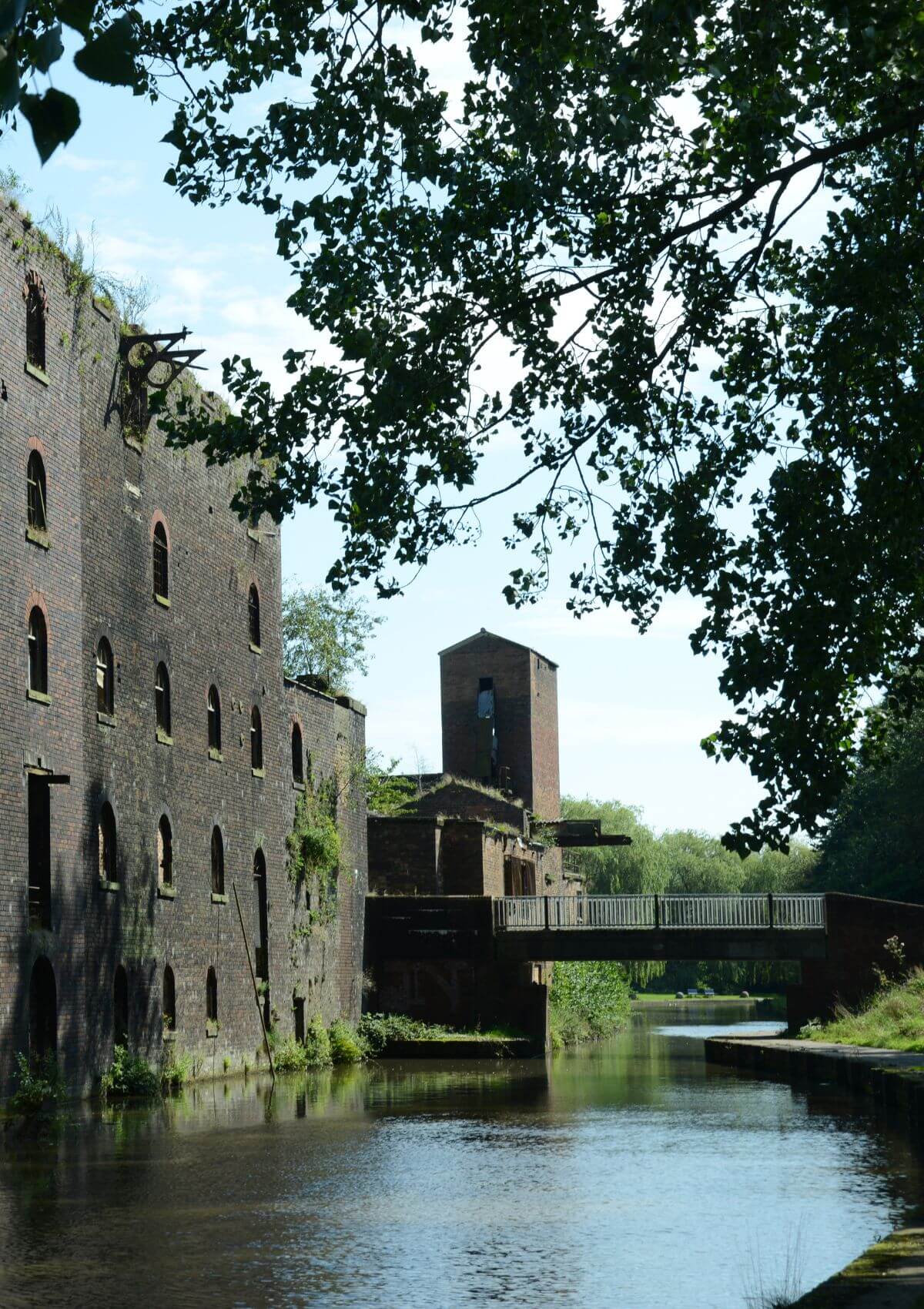 Narrowboats regularly sail along the Trent and Mersey Canal in England