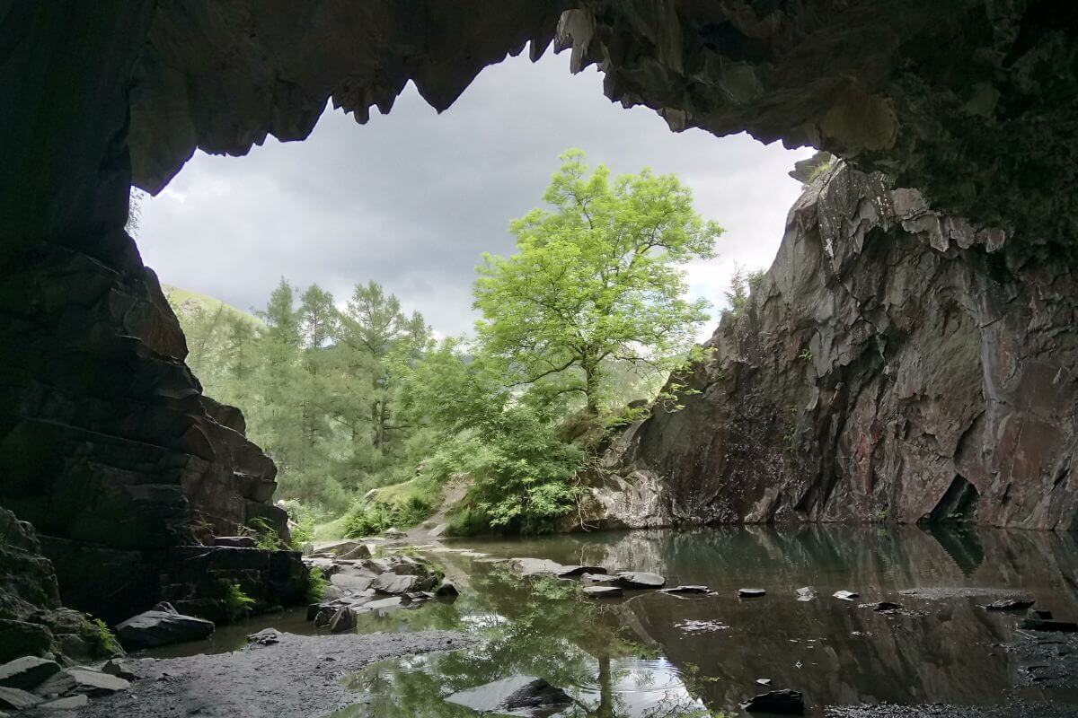 Rydal Cave in the Lake District