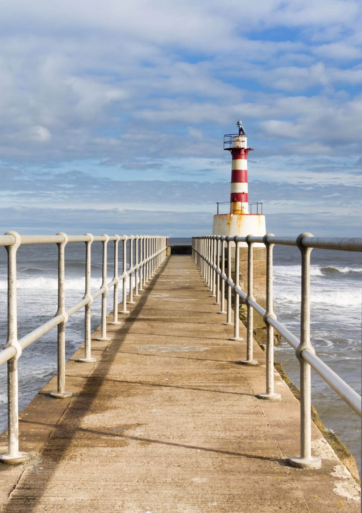 Amble Harbour Beach in Northumberland