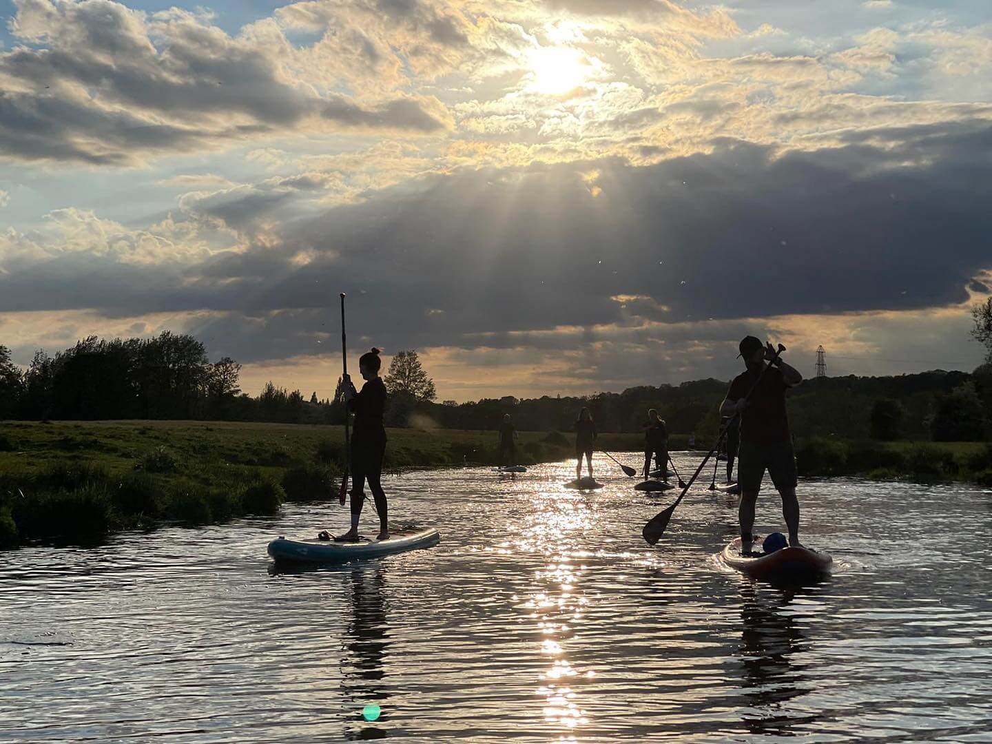 Paddleboarding in England