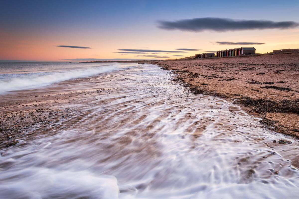 Blyth Beach in Northumberland