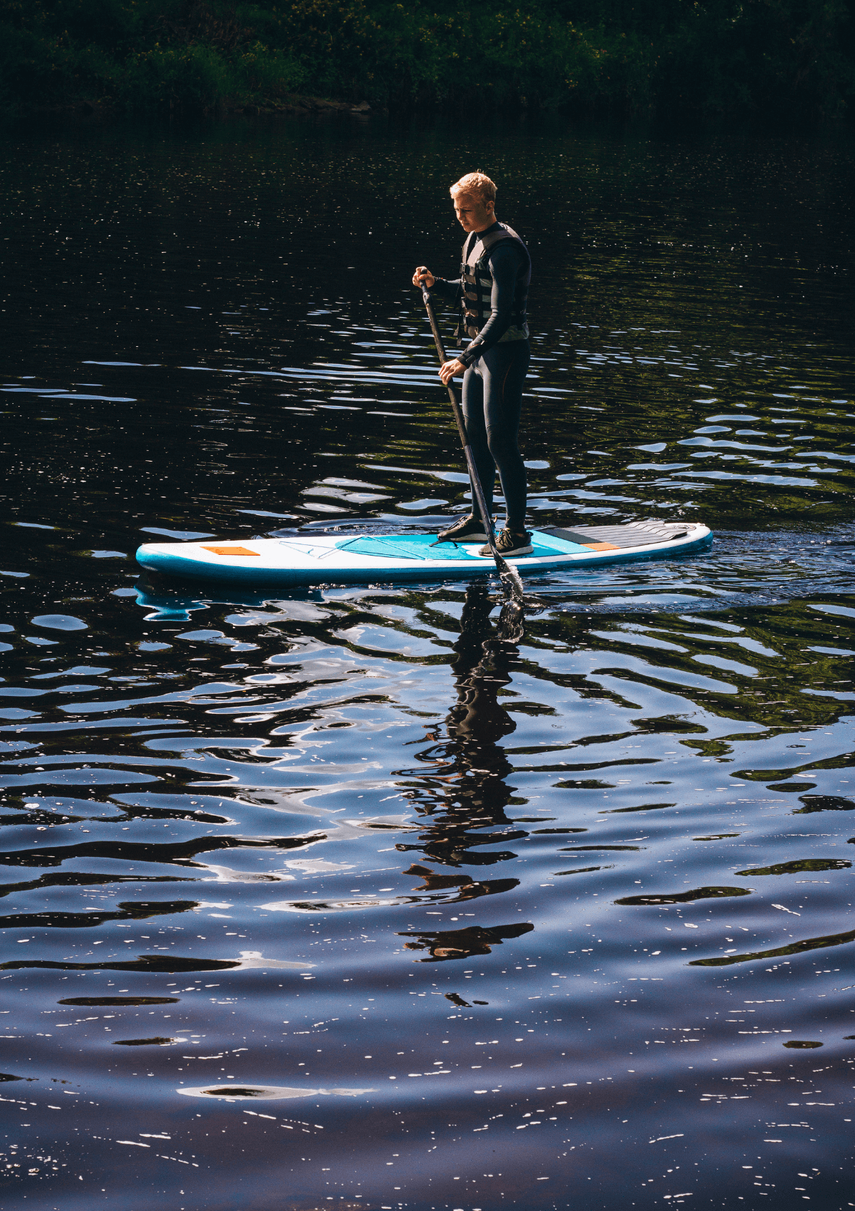 Paddleboarding in England