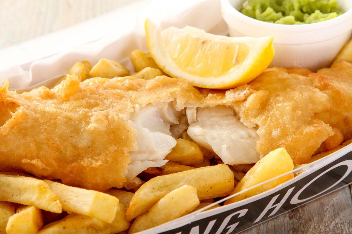 Eat fish and chips in Northumberland